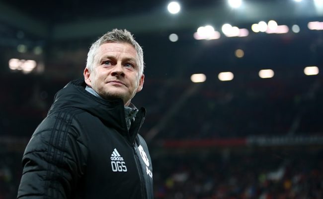 MANCHESTER, ENGLAND - DECEMBER 12: Ole Gunnar Solskjaer, Manager of Manchester United looks on prior to the UEFA Europa League group L match between Manchester United and AZ Alkmaar at Old Trafford on December 12, 2019 in Manchester, United Kingdom. (Photo by Clive Brunskill/Getty Images)